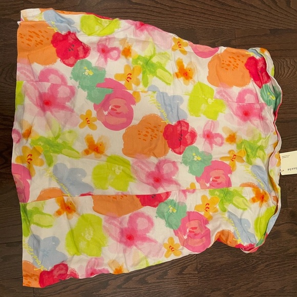 Peppermayo Exclusive - Skyscrapers Linen Mini Dress - Blurred Blossom - Picture 4 of 4